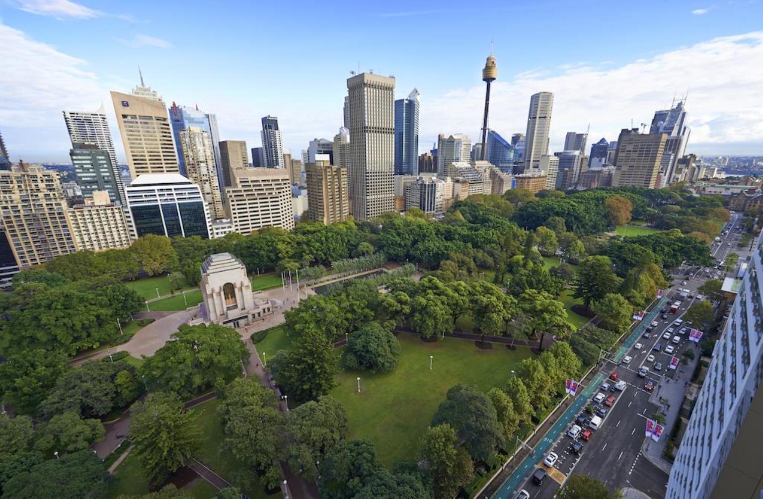 Pullman Sydney Hyde Park Hotel Exterior foto The Domain, Sydney